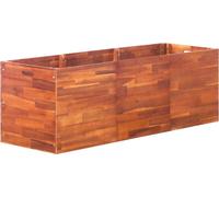 Lit de jardin surélevé, bois d'acacia 150x50x50 cm
