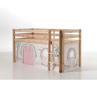 Lit de jeu Pino avec set textile Rideau "Birdy