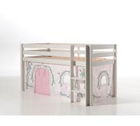 Lit de jeu Pino avec set textile Rideau "Birdy
