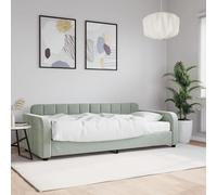 Lit de jour avec lit gigogne noir 90x190 cm velours canapé-lit vidaXL