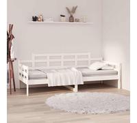 Lit de Jour Blanc Bois Massif de Pin 90x190cm Lit d’Invité Canapé Salon vidaXL