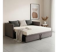 Lit de jour escamotable avec sommier à lattes en bois, lit rembourré. Canapé-lit escamotable 90/180x200 cm, lit simple/double avec sommiers à lattes, lit multifonction en velours doux (gris)