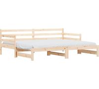 Lit de jour et lit gigogne sans matelas 80x200 cm bois massif