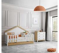 Lit de maison Montessori moderne avec commode Design élégant pour la chambre d'enfant