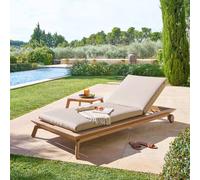 Lit de piscine MANISSA Beige Aluminium traité époxy, Polyester Hespéride