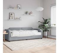 vidaXL Lit de repos en tissu crème 80x200 cm sans matelas