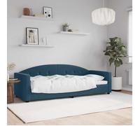 Lit de repos sans matelas - 1 place - vidaXL - velours - bleu - 80 x 200 cm@hgp26e