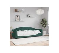 vidaXL Lit de repos sans matelas 354131 80x200 cm velours vert foncé
