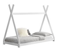 Lit de Tipi pour Enfant Onejda Blanc Mat 200 x 90 cm [en.casa]