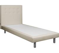 Lit déco Cannes 90x190cm blanc cassé