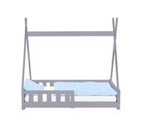 Lit d'enfant avec matelas antichute Tipi lit en bois lit de maison en pin ML-DESIGN