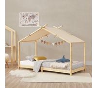 Lit d'enfant 'Brome' Lit de maison 90 x 200 cm Naturel