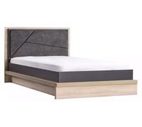 Lit d'enfant Cadre de lit en bois Gris Chambre d'enfant Moderne Adolescents