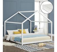 Lit d'enfant 'Cerro' avec matelas Lit de maison 160x200cm Blanc