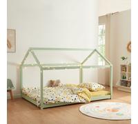 Lit d'enfant 'Cerro' lit de maison 120x200cm vert menthe