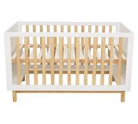 Lit d'enfant HOME DELUXE COCO – Blanc| Évolutif, hauteur réglable, barrière de sécurité, barreaux amovibles, MDF robuste, pieds en pin, nombreux espaces de rangement, support pour Toniebox, mobilier d