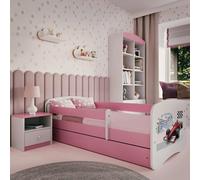 Lit d'enfant Lit d'adolescent Formule 1 70x140, 80x160, 80x180 cm - Set complet avec tiroir & protection contre les chutes