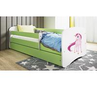 Lit d'enfant Lit d'adolescent licorne 70x140, 80x160, 80x180 cm - Set complet avec tiroir & protection antichute