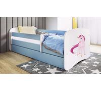 Lit d'enfant Lit d'adolescent licorne 70x140, 80x160, 80x180 cm - Set complet avec tiroir & protection antichute