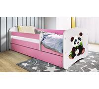 Lit d'enfant Lit d'adolescent Panda 2 70x140, 80x160, 80x180 cm - Set complet avec tiroir & protection antichute
