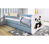 Lit d'enfant Lit d'adolescent Panda 2 70x140, 80x160, 80x180 cm - Set complet avec tiroir & protection antichute