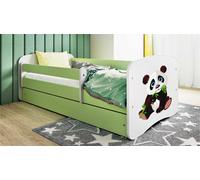 Lit d'enfant Lit d'adolescent Panda 2 70x140, 80x160, 80x180 cm - Set complet avec tiroir & protection antichute