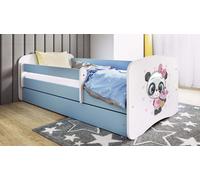 Lit d'enfant Lit d'adolescent Panda 70x140, 80x160, 80x180 cm - Set complet avec tiroir & protection antichute