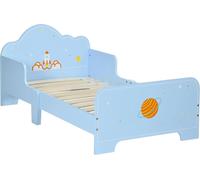 Lit d'enfant - Lit junior - 143×74×59 cm - Pour 3-6 ans - Capacité de charge 80 kg - MDF & Multiplex - A monter soi-même - Bleu