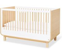 Lit d'enfant « Round » - Lit transformable - Lit pour enfants - Chêne massif - 145 cm x 75 cm x 90 cm