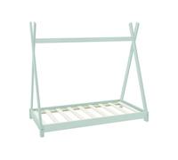 Lit d'enfant Tipi avec sommier à lattes 70x140 cm Mint en bois ML-DESIGN Vert G