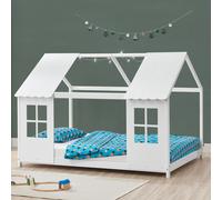 Lit d'enfant 'Tostedt' design semi-ouvert 90x200cm blanc