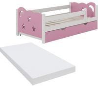 Lit d'enfant Vitalispa Jessica Rose 70x140 cm avec tiroir, avec matelas, Model 40339
