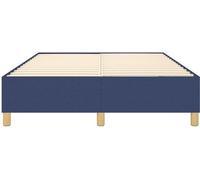 Lit double - 140 x 190 cm - Bleu - Bois - Commode moderne