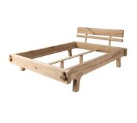 Lit double 140x200 Chêne huilé Bois naturel OAK HEART N° 01