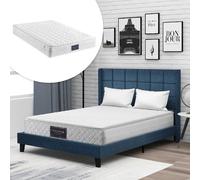 Lit double 140x200 cm Lit adolescent - Bleu