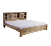 Lit double 180x200 Manguier laqué Bois naturel RAILWAY N° 143