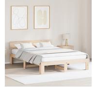 Lit Double Adulte Cadre de lit avec Tête de Lit - SOLOMON - 160x200 cm en bois de pin massif JILL'S 95442