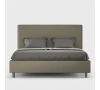 Lit double avec coffre 160x200 simili cuir moderne Focus M1