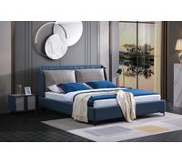 Lit double chambre hôtel mariage luxe lit 2x table de nuit 3pcs ensemble lits Nouveau