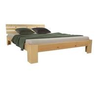 Homestyle4u Lit double en bois futon 1839 180x200 cm Naturel