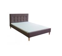 HOMESTYLE4U Lit double marron 180x200 cm Tissu