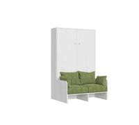Lit double escamotable français Kentaro 140 cm avec canapé