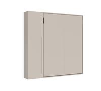 Lit double escamotable vertical de 160 cm Versia avec armoire 1 porte gauche Argilla