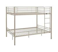 Habitat et Jardin Lit Double superposé avec sommier Inclus Adam - 140 x 190 cm - Taupe