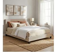 Lit DUBLIN 140x190 + 1 sommier / Beige