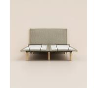 Lit électrique 160x200 cm - Gris- Acier recy onfort relaxant et personnalisé -Simple d'utilisation -Fabriqué en France - Tediber
