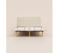 Lit électrique 180x200 cm - Beige- Acier recy onfort relaxant et personnalisé -Simple d'utilisation -Fabriqué en France - Tediber