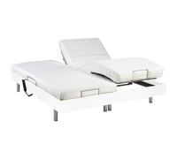 Lit électrique de relaxation tout plots + matelas latex - 2 x 80 x 200 cm - Blanc - CASSIOPEE III de YSMÉE
