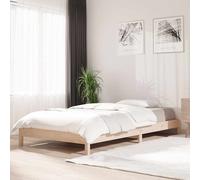 Lit Empilable Blanc 100x200 cm Bois de Pin Massif Superposé Sommier vidaXL