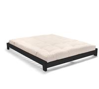 Lit en bois 180x200 - Aisha Basic Black - Pascall